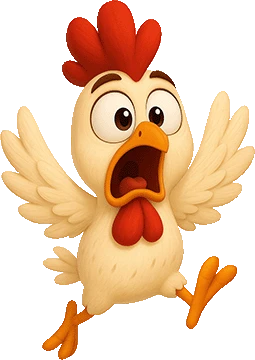 Huhn rennt